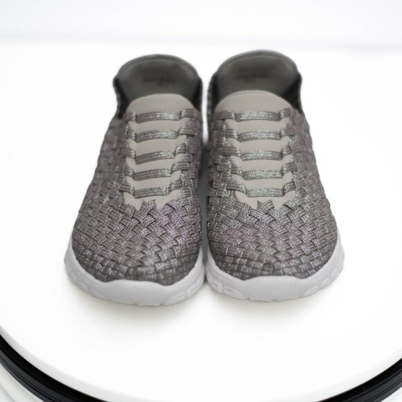 Bonavi Women’s Antistress Silver Woven Stretch Slip-On Shoes 6.5 US Lightweight - Picture 3 of 10